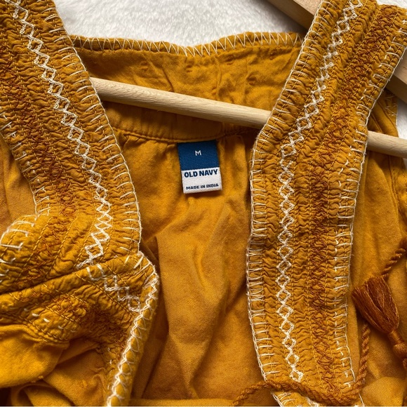 Golden Yellow Boho Midi Sundress - Picture 3 of 9